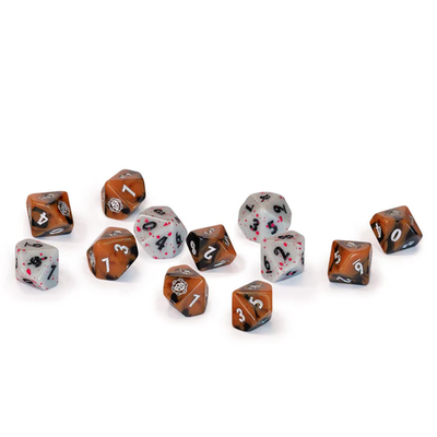 Fallout Factions Wasteland Raiders Dice Set 10-Sided Play and Luck Dice New