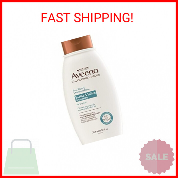 Rose Water Chamomile Blend Sulfate-Free Shampoo for Dry Sensitive Scalp - Gentle