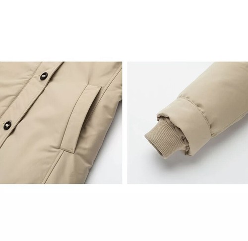 Pre-owned Uniqlo Women Ultra Warm Down Coat Size M/l In Beige
