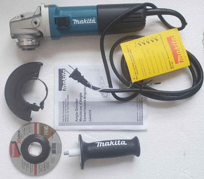 Makita GA4570 7.5 Amp 4-1/2 in. Corded X-LOCK Angle Grinder
