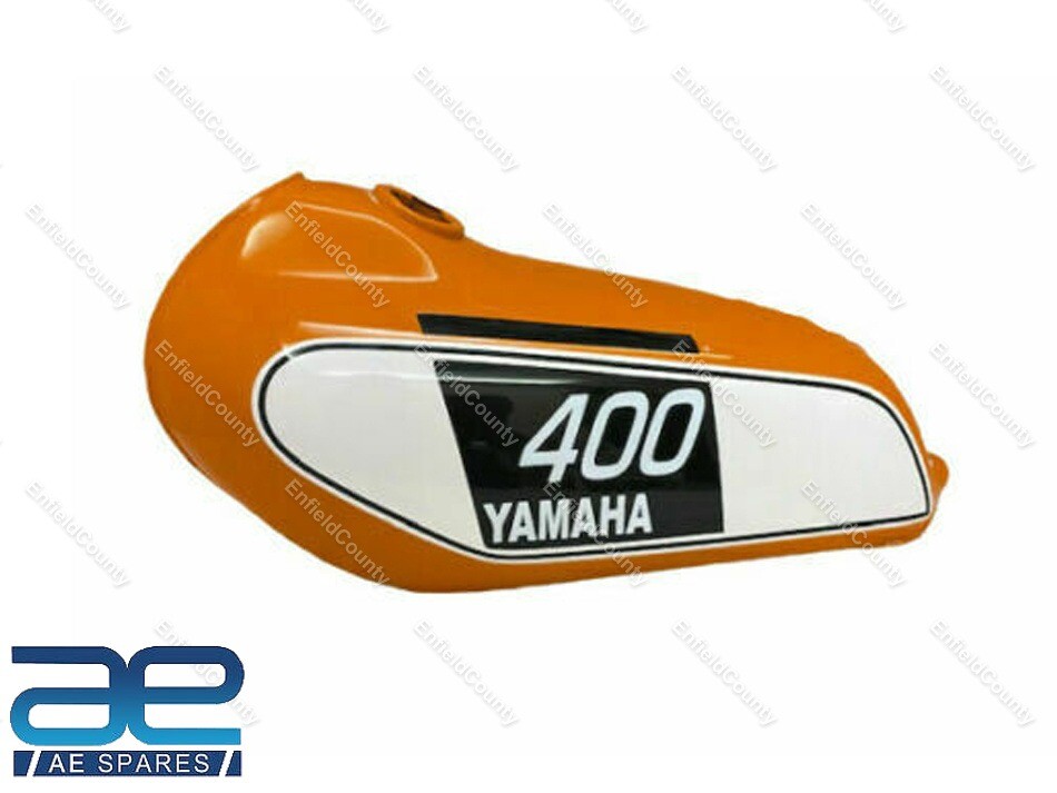For Yamaha 250 DT 400 DT Enduro Orange Painted Steel Tank 1975 to 1977 