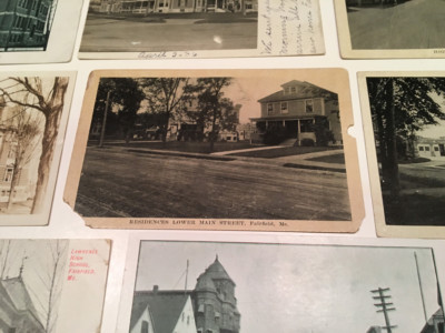 15 EARLY POSTCARD LOT OF FAIRFIELD, MAINE DIV/UNDIV/BACK POSTED UNPOSTED ME