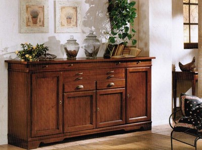 CREDENZA  CONTROMOBILE  MADIA SOGGIORNO LEGNO MASSELLO VARI COLORI
