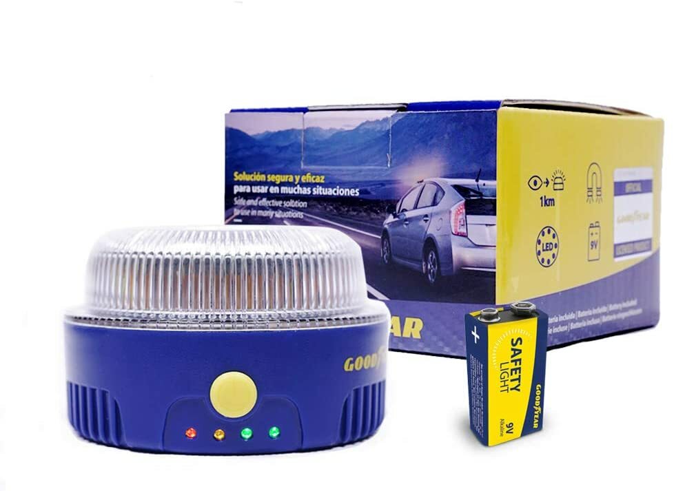 LUZ DE EMERGENCIA V-16 GOODYEAR HOMOLOGADA POR LA DGT HELP FLASH