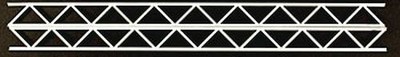 Plastruct 90657 OWTS-24 Open Web Truss Warren-22 3/4H x1-21/64W x1/4T x12 Long