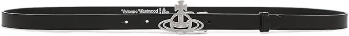 Pre-owned Vivienne Westwood Orb Buckle Belts Color Black Silver Men's From Japan Rz