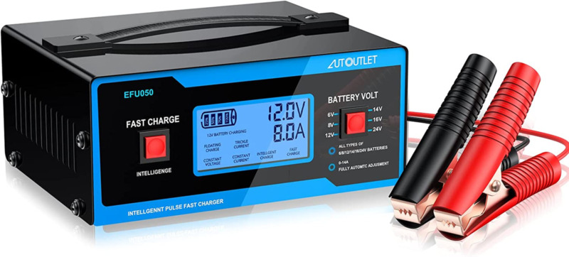6/8/12/14/16/24 Volt Battery Charger Automotive 0-10A JYEASTZ Smart Car Battery