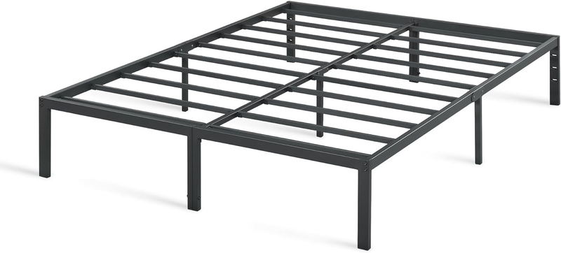 18 Inch Heavy Duty Steel Slat Anti-Slip Support, Easy Assembly Platform Bed Fram