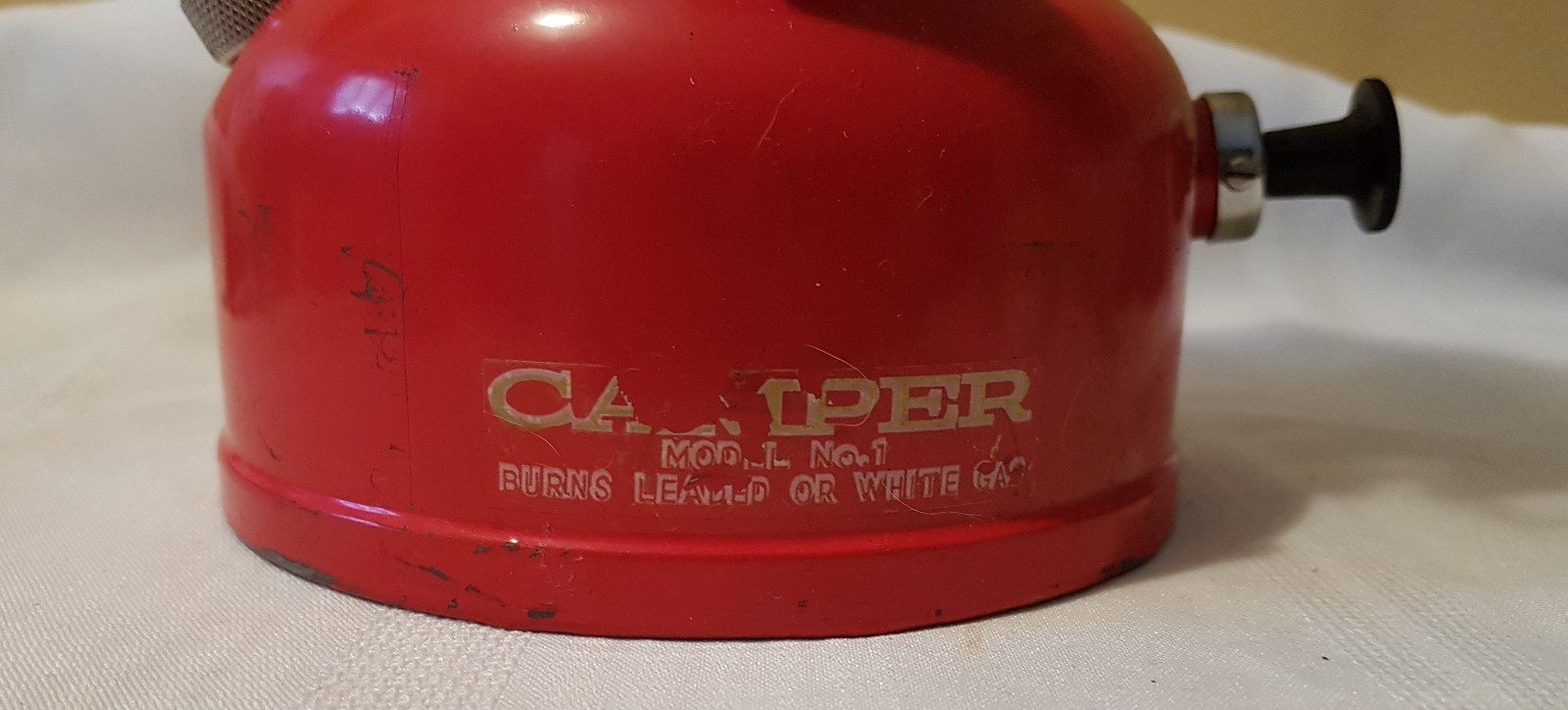 RARE CAMPER Dual-fuel Camping Lantern Leaded or White Gas Hong Kong Coleman