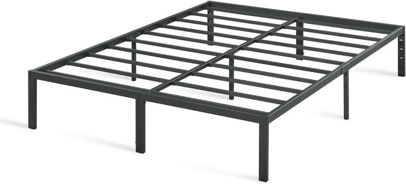 14 Inch Heavy Duty Steel Slat Anti-Slip Support, Easy Assembly Platform Bed Fram