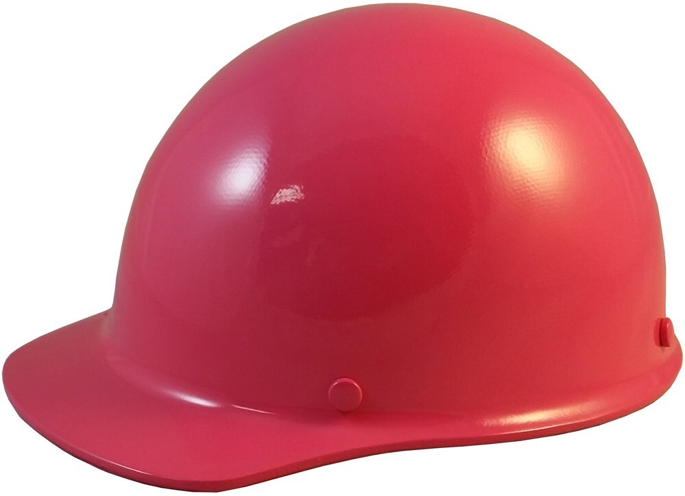 MSA Skullgard SMALL SHELL Cap Style Hard Hat with Ratchet Suspension - Hot Pink