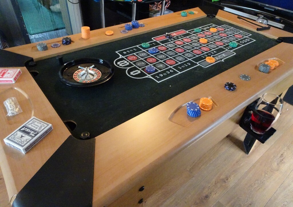 Multi Casino Games Table with accessories £40 ono in PoultonleFylde