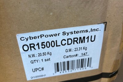 CyberPower OR1500LCDRM1U Smart App LCD UPS