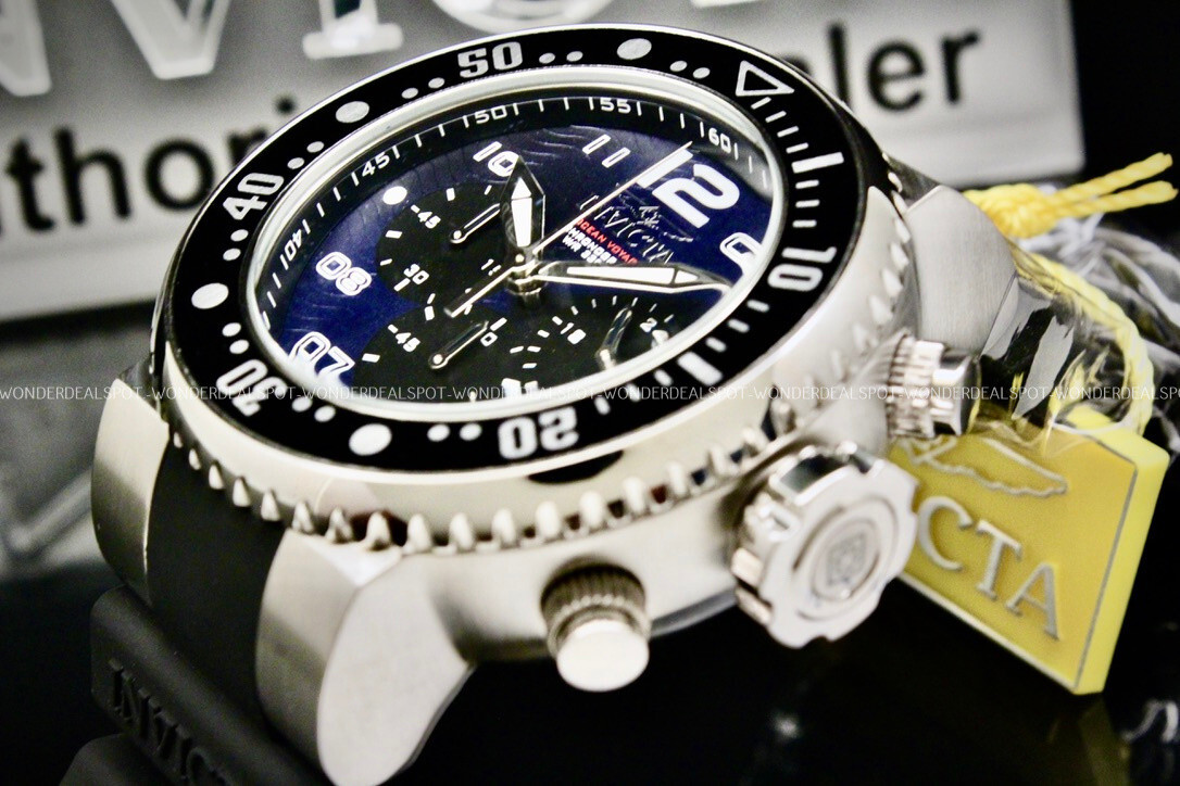 INVICTA PRO DIVER 300m クロノグラフ 自動巻 腕時計 NEW Invicta Men's 52MM GRAND Pro Diver OCEAN VOYAGE BLUE