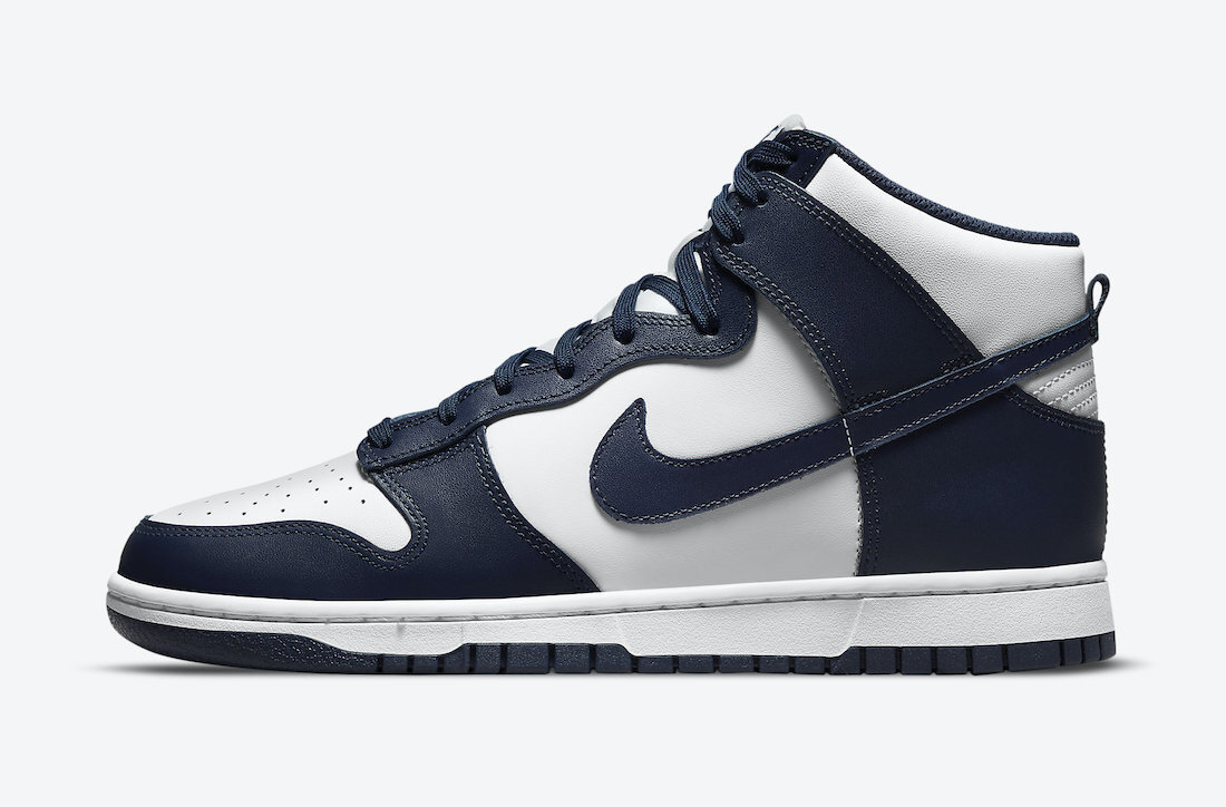 Мужские кроссовки Nike Dunk High Retro Championship Midnight Navy Blue DD1399-104, размер 15