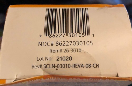Sure Comfort Lancets 30 G, Sterile Single Use In Sealed Protective Bag, 100 ct