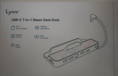 Lyare Steam Deck Docking Station, 7-in-1 Steam Deck Dock with SD/TF Dual Card...
