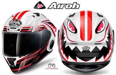 VATD38 Integral Helm Full Face Airoh Valor Touchdown Poliert MIS.XL 61-62