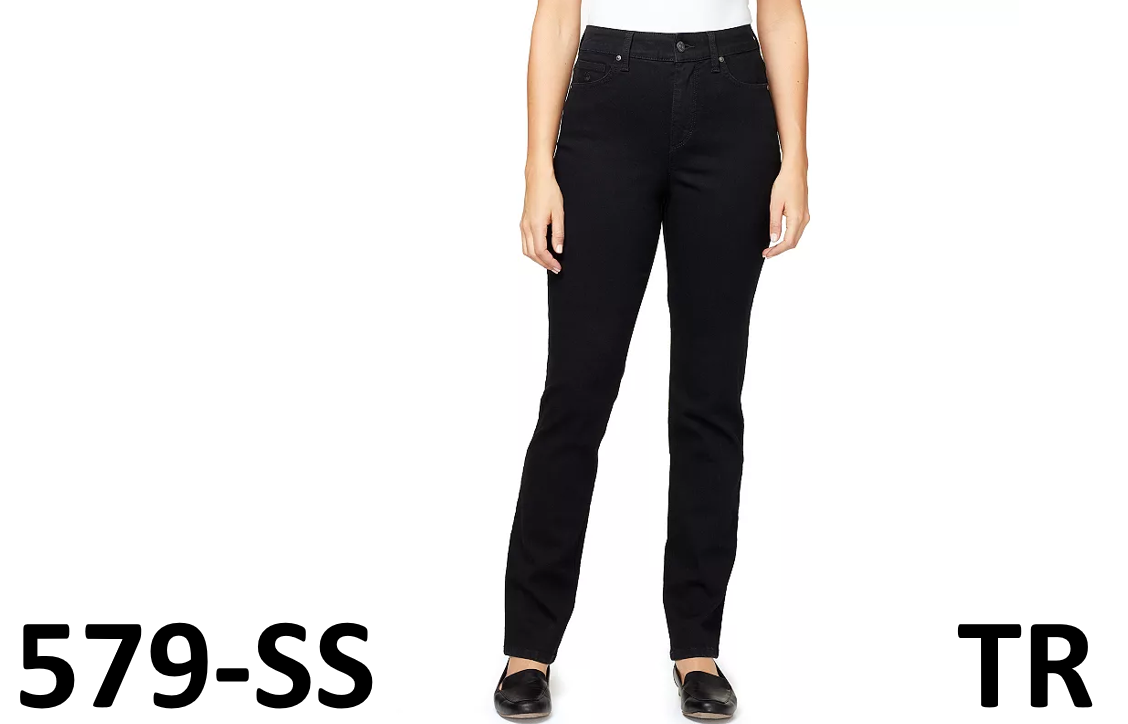 Women's Gloria Vanderbilt Amanda Slim Jeans, Black, 20WS