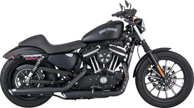 Vance & Hines Black Twin Slash Slip on Mufflers 2014-2022 Harley Sportster 46361