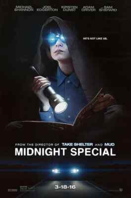 MIDNIGHT SPECIAL ORIGINAL 27x40 MOVIE POSTER (2016) SHANNON & DUNST ADV