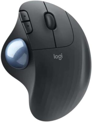 Logitech - ERGO M575 Wireless Trackball Mouse with Ergonomic Design - Black