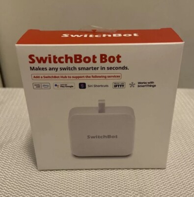 SwitchBot Bot Smart Switch Button Pusher White App Bluetooth Light Remote Bulb