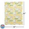 Green Jungle Plush Baby Blanket for Infant Unisex, Soft Toddler Blanket, Keep Your Baby Cozy and Warm, Blankets for Boys and Girls, Machine Washable.