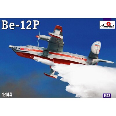 Amodel 1442 Plastic model airplane kit 1:144 Beriev Be-12P Soviet firefighter