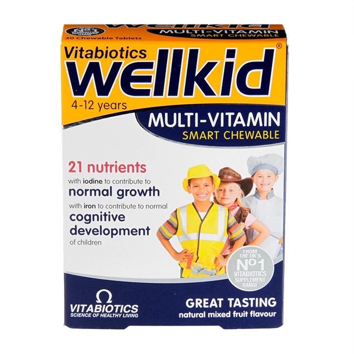 Vitabiotics Wellkid MultiVitamin Chewables 30 Tablets *NEW* in Corby