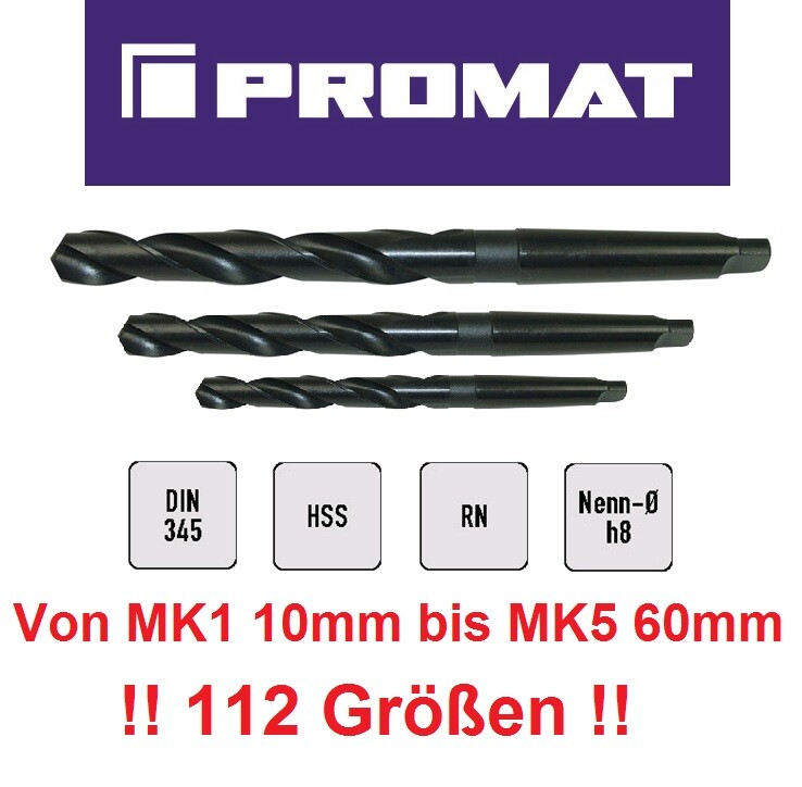 Spiralbohrer MK3 HSS 23,5 mm WMW Werkö Morsekegel Dampfbehandelt
