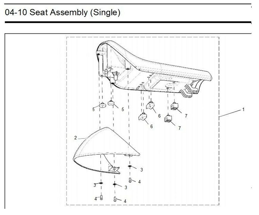 For Royal Enfield GT Continental 535cc Single Seat RED Stitching with Cowl