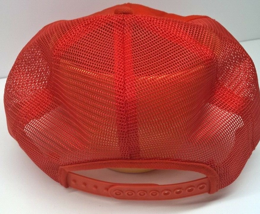 Vintage Golden Sun Feeds Hat Cap Orange Mesh Snapback K brand Made in USA