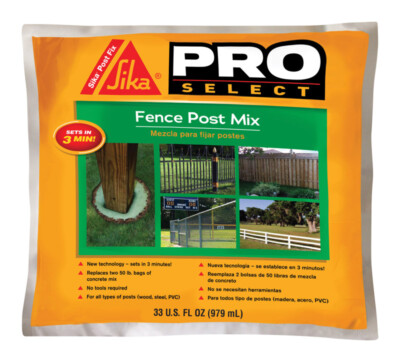 Sika 483503 Pro Select Fence Post Backfill 33 oz. (Pack of 10)