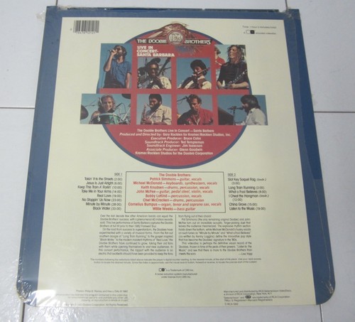 RCA SELECTAVISION VIDEO DISC DOOBIE BROTHERS LIVE SANTA BARBARA 12121 SEALED