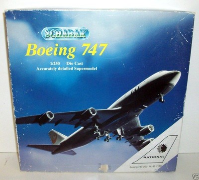 SCHABAK 1/250 851/159 BOEING 747 200 NATIONAL N77772