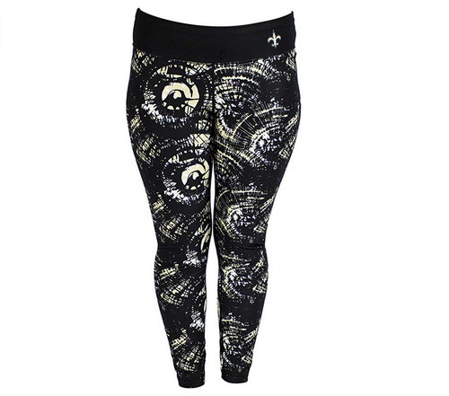 Женские леггинсы с тематическим принтом FOCO NFL New Orleans Saints