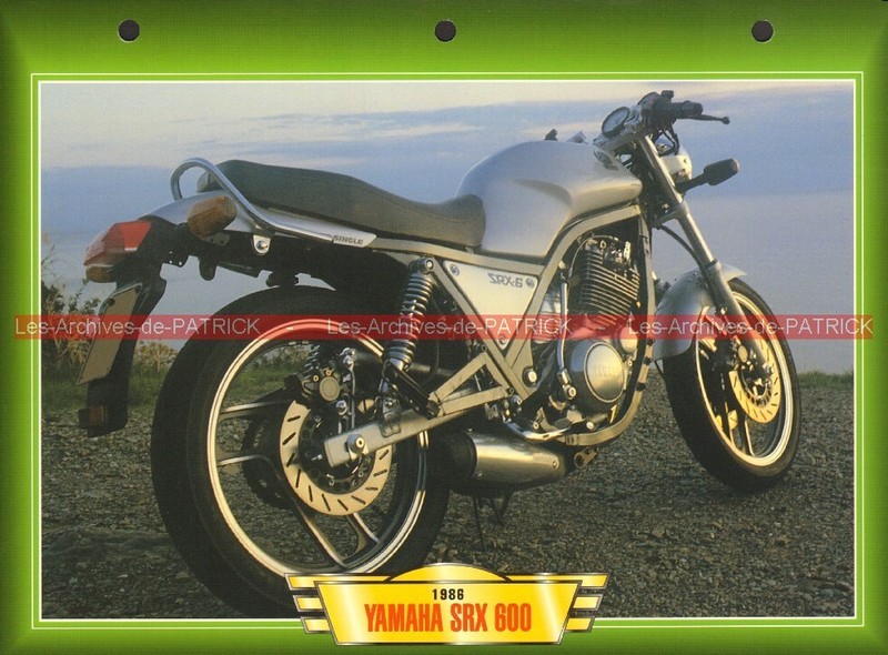 Yamaha Srx 600 Srx600 1986 (1986-1990) : Fiche Moto #0000104