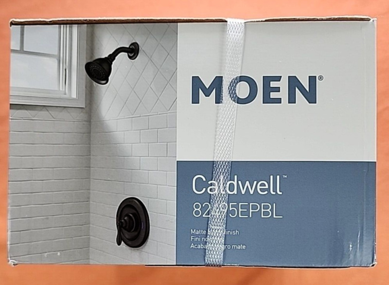 Moen Caldwell Shower Faucet - Matte Black (82495EPBL) New