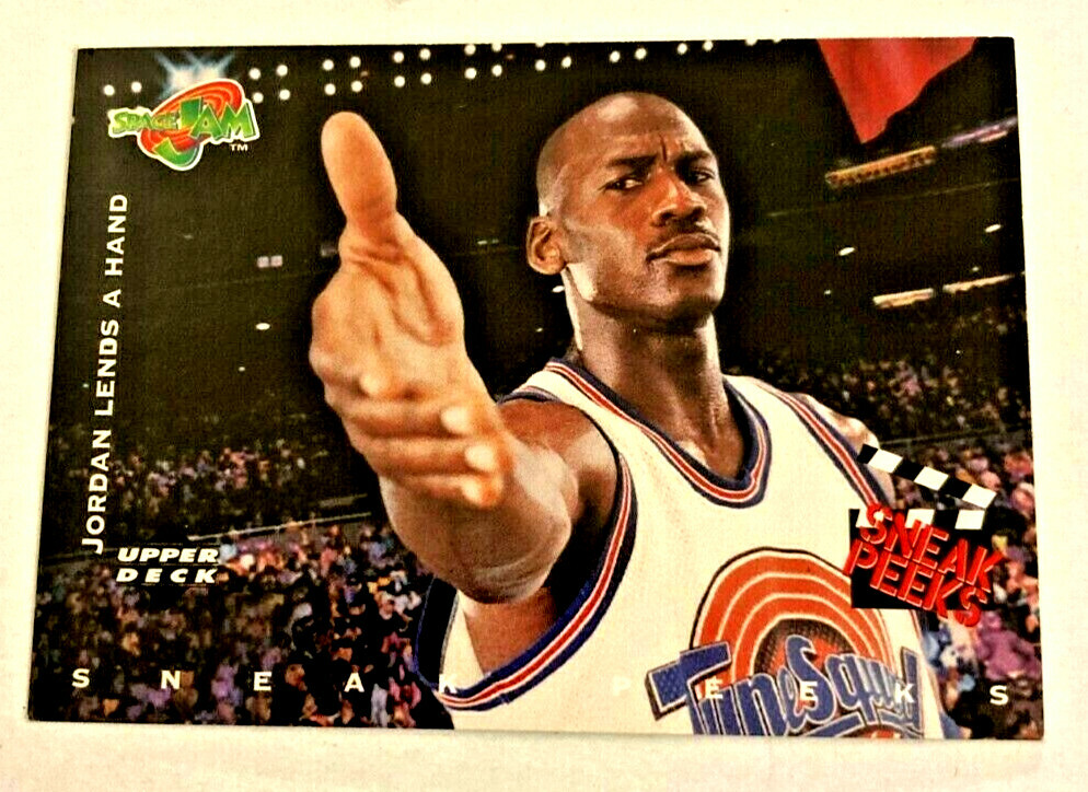 1996 Upper Deck Michael Jordan Space Jam Sneak Peeks Card
