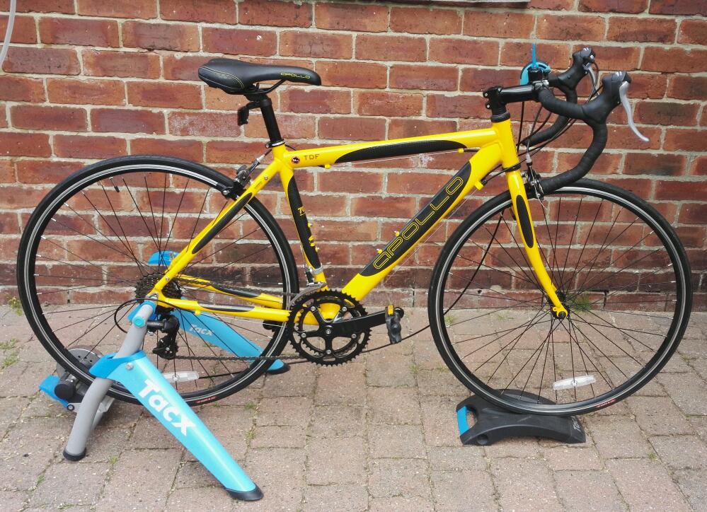 TACX Satori T2400 turbo trainer with Apollo TDF road bike | in Kiveton Park, South Yorkshire