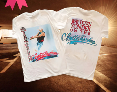 Alan Jackson Way Down Yonder On The Chattahoochee Tour 1992 T-Shirt S-3XL unisex