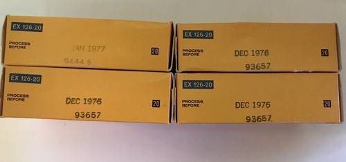 VTG Kodak Ektachrome-X 126-20 Color Slides 125 Cartridge New Sealed 80 Exposures