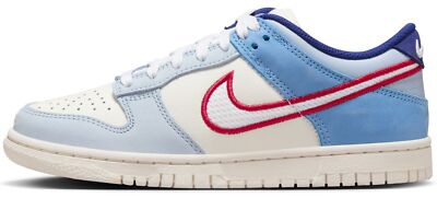 Кроссовки для больших детей Nike Dunk Low Sail/White-Sail-LT Armory Blue (HF5742 111)