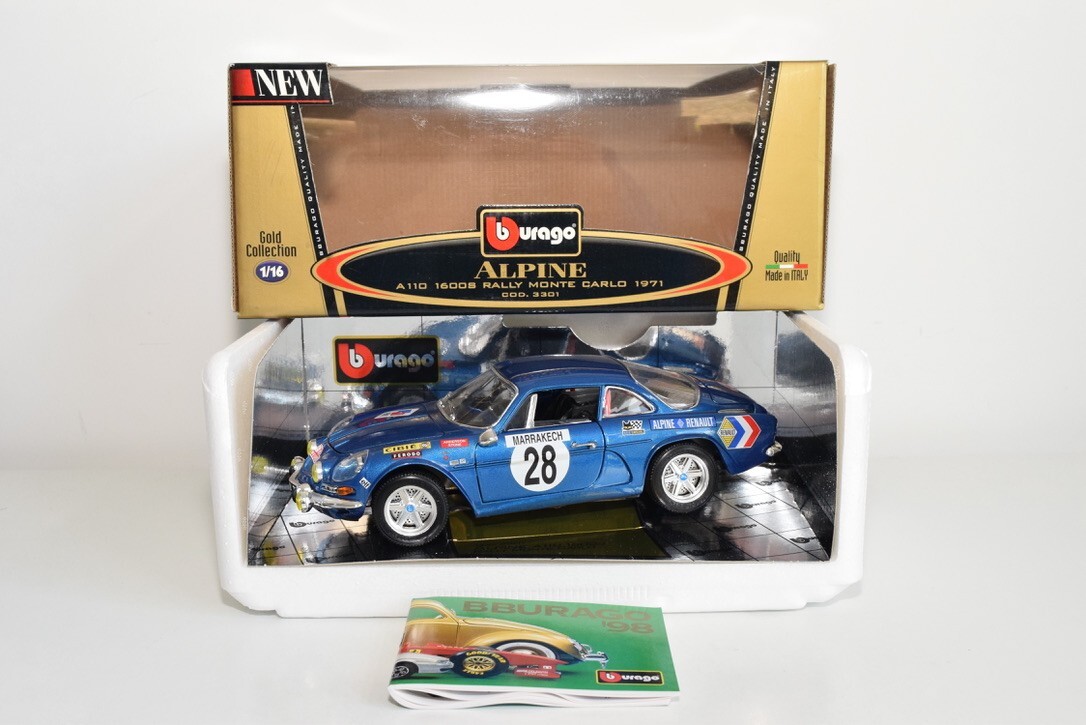 ミニカー ALPINE A110 1600S 1971 1/16 Bburago 1971 Alpine A110 1600S Blue Die Cast 1:16 Bburago Special