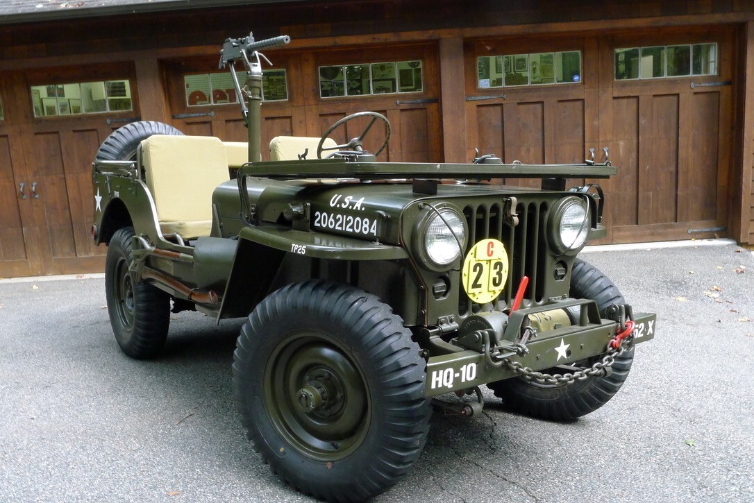 Willys M38 Korean War Jeep 30 Caliber Machine Gun & Front Pto Winch Restored Used Willys