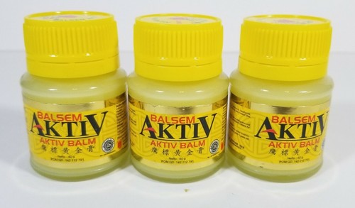 3x Balsem Aktiv Balm Relief of Headache Backache Ache Insect