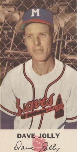 1954 Johnston Cookies Milwaukee Braves - Dave Jolly #17