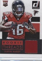 2015 Panini Donruss Justin Hardy #DRT-JH
