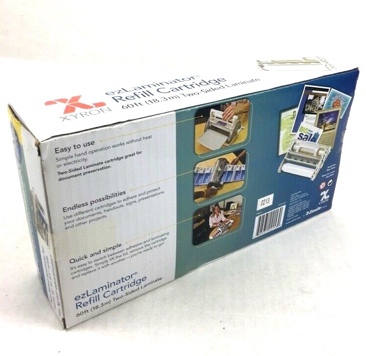 Xyron ezLaminator Refill Cartridge 60ft Two Sided Laminate Sealed Bag